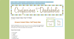 Desktop Screenshot of confessionsofadealaholic.com